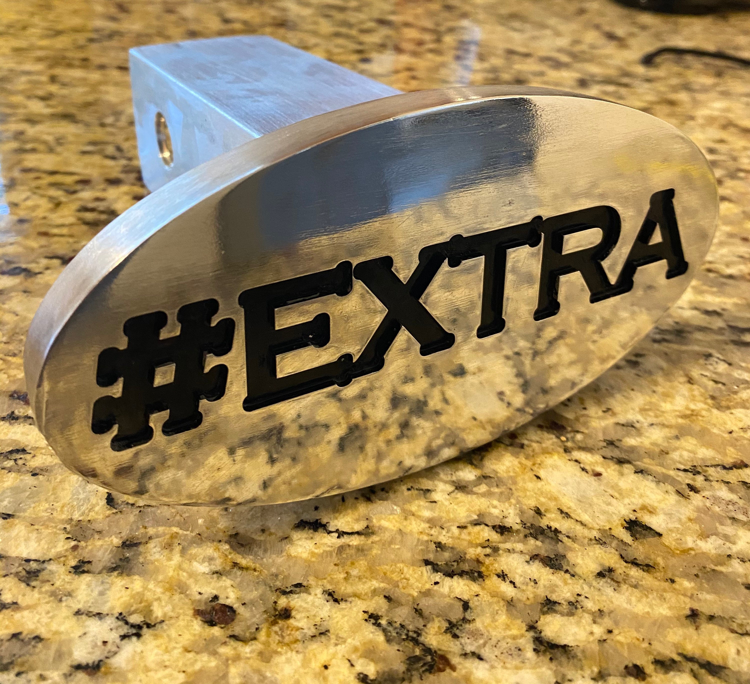 Engraved Decorative trailer hitch receiver cover Etsy