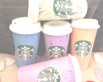 Personalized Speckled Spring 2018 Starbucks hot cup