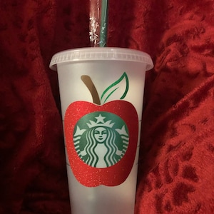 Lehrer Apple Personalisierter Starbucks Wiederverwendbarer Becher