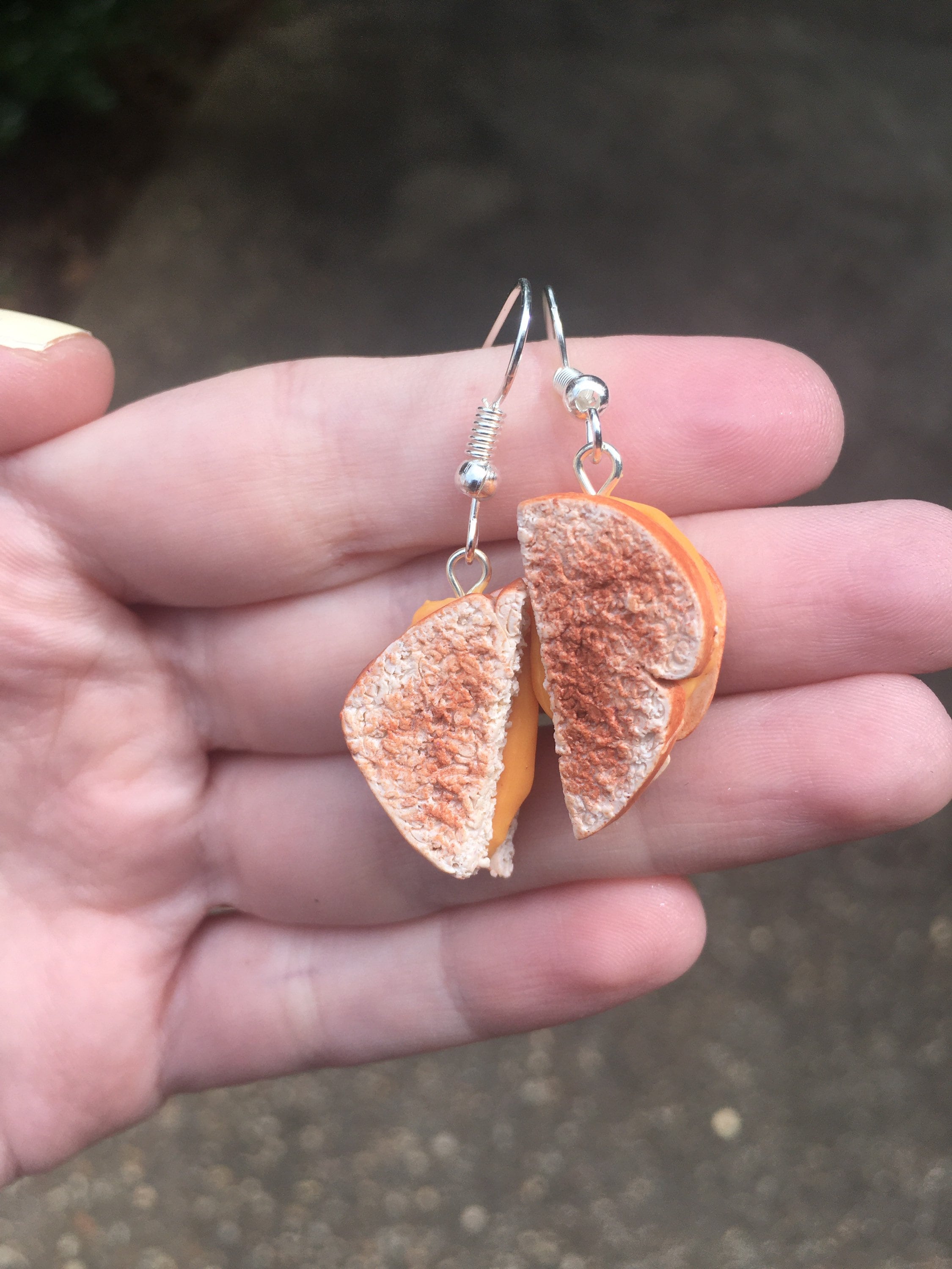 Grilled Cheese Earrings Etsy