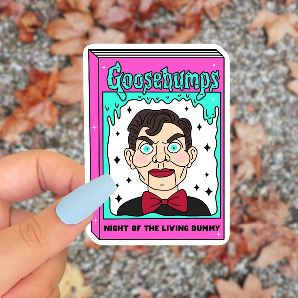 goosebumps sticker / slappy sticker / slappy the dummy / goosebumps book