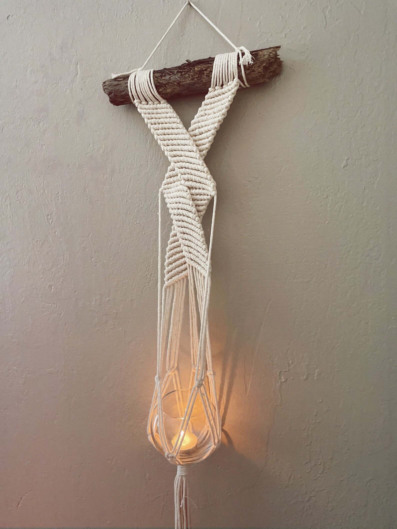 Macrame Candle Holder Etsy