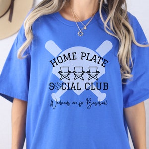 Home Plate Social Club Baseball Shirt PNG DOWNLOAD ONLY