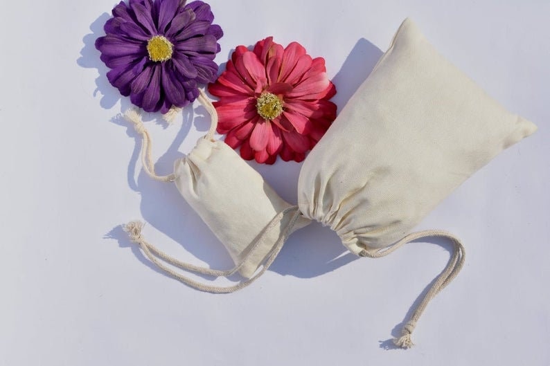 12 x 16 Inches Cotton Muslin Bags 100/% Organic Cotton Double Drawstring Premium Quality Eco Friendly Reusable Natural Bags
