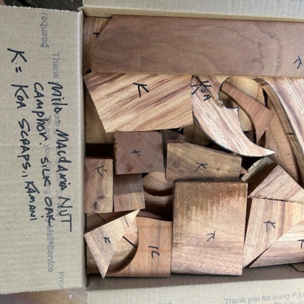 Hawaiian Koa scraps box 1