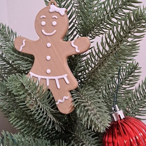Gingerbread Girl Christmas Ornaments (Pack of 3)