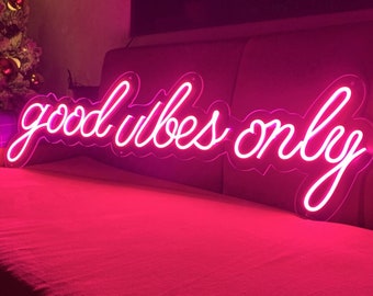 Good Vibes Only Neon Sign | Etsy