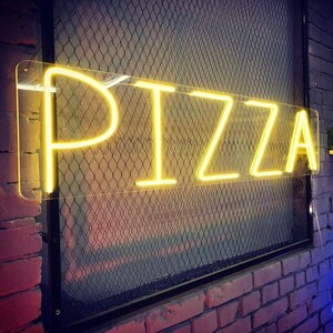 Insegna al neon per pizza, luce LED personalizzata, decorazione ristorante pizzeria, arte insegna al neon, insegna LED aziendale