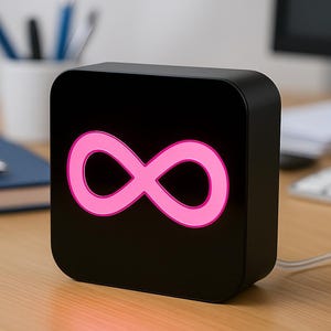 Elegant minimalistisk anpassad ljuslåda, snygg kompakt personlig LED-lampa, iögonfallande modern skrivbordsdekor, hållbar unik hembelysning - USB