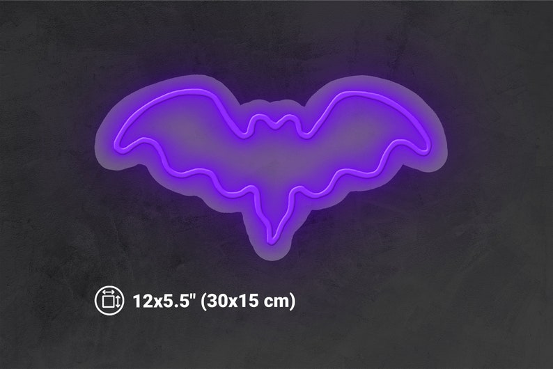 Halloween Fledermaus benutzerdefinierte Neon Zeichen | Etsy