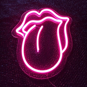 Dripping Heart Neon Sign / Pink Neon Sign Bedroom / Custom | Etsy