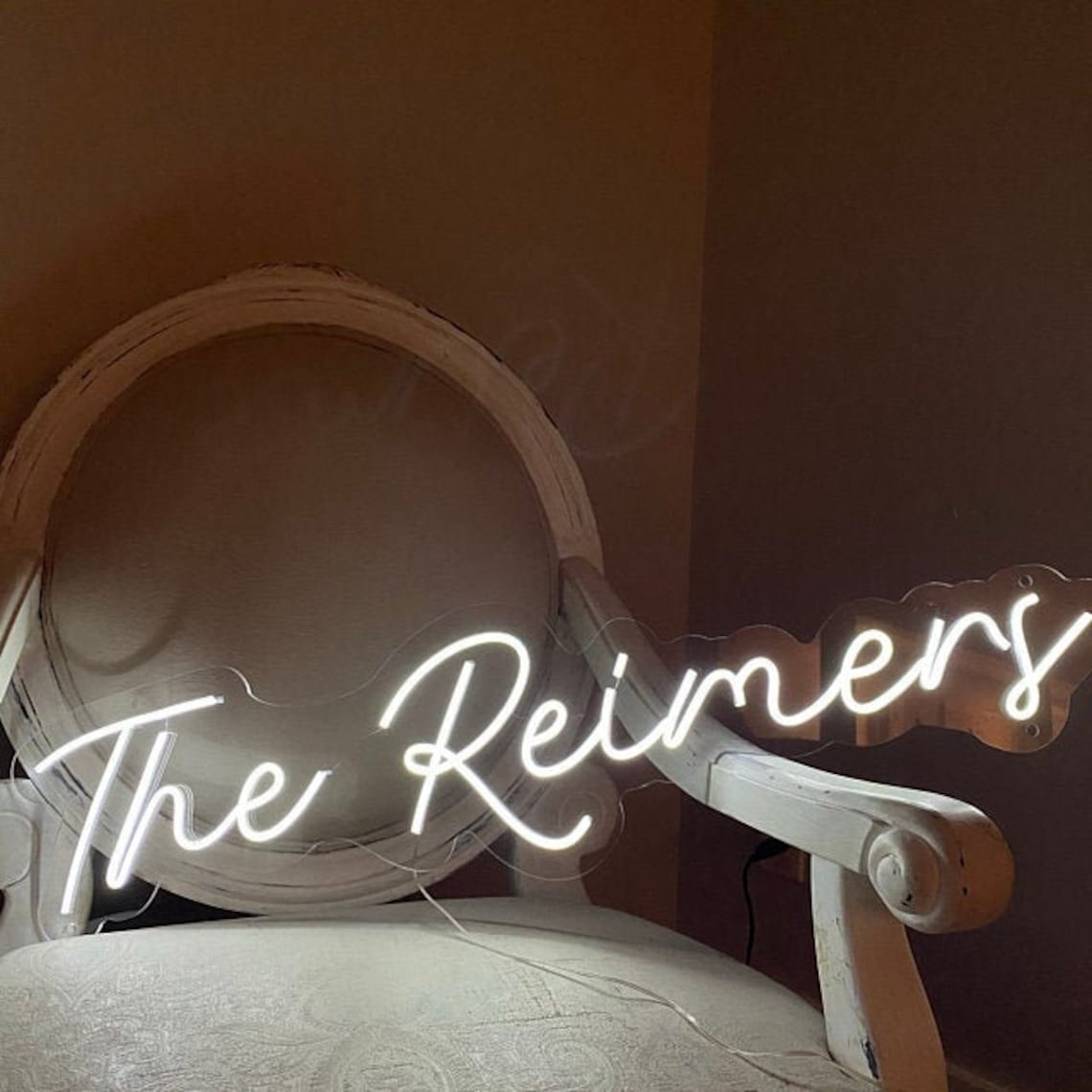 Custom neon sign wedding last name light up sign