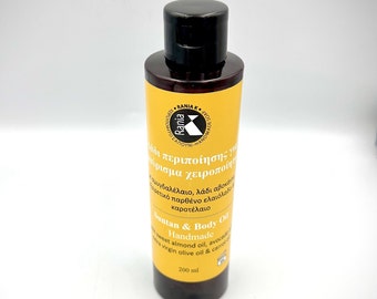 100% Handmade Natural Golden Sun Tan&Body Oil Sun Tan Oil { Almond oil , Avocado oil and Carrot oil } Sun Tan Body care
