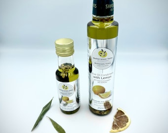 Condiment grec à l'huile d'olive et citron - Condiment à l'huile d'olive de qualité supérieure