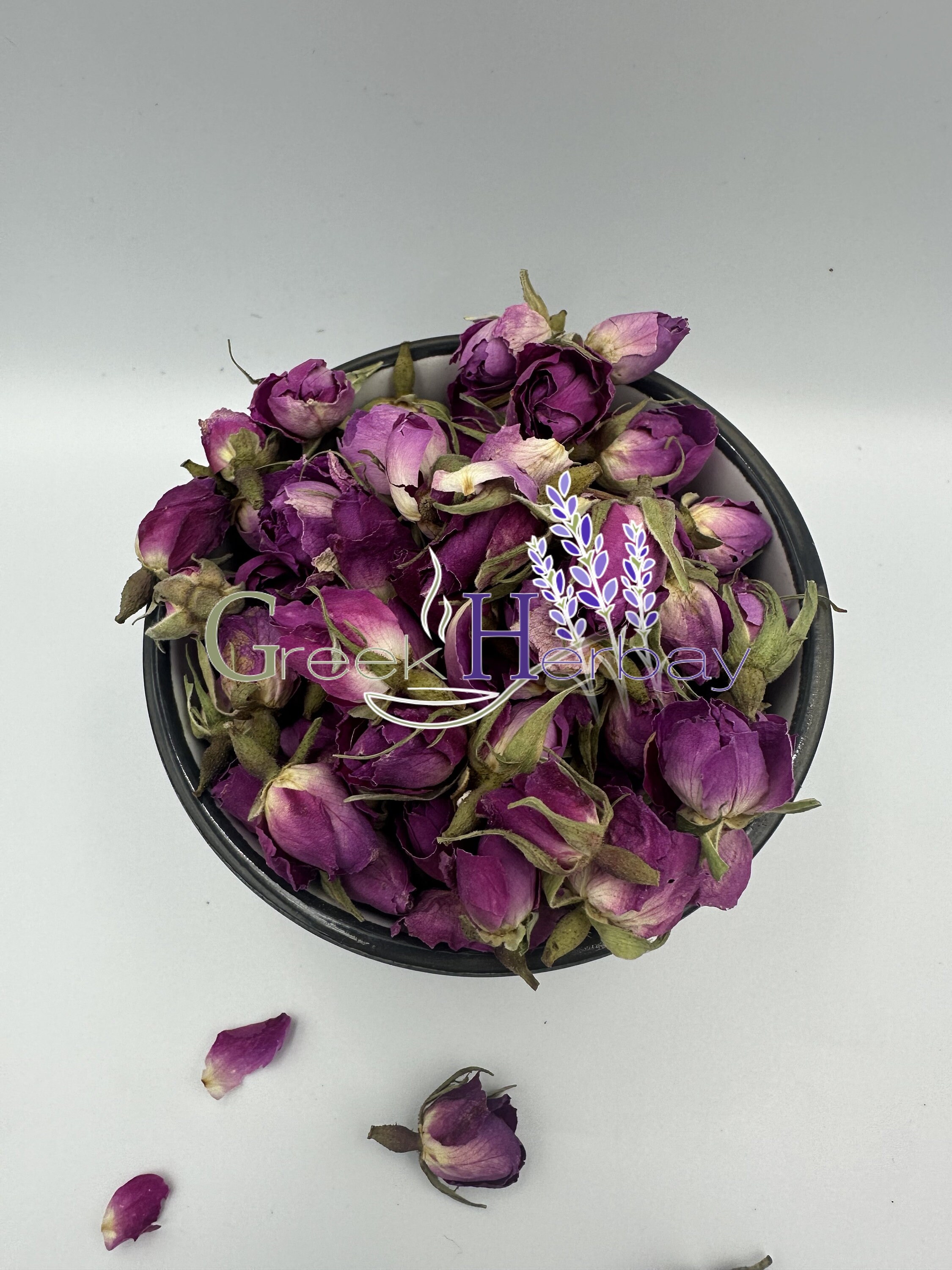 Fragrant Rose Tea Gift Set with Natural Pink Rosa Damascena Rose Buds -  Culinary Grade Health Herbal Flower Tea