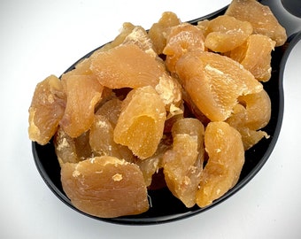 100% Greek Organic Dried Whole Crystallized Ginger- Zingiber Officinale - Superior Quality Dried Fruit- 2023 {FREE SUGAR-Certified Product}