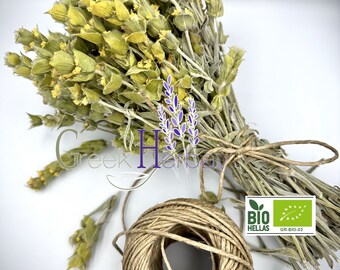 Thé grec des montagnes 100 % biologique - Tisane entière en vrac - Sideritis Raeseri - Herbes et épices de qualité supérieure {Produit certifié GR-Bio}