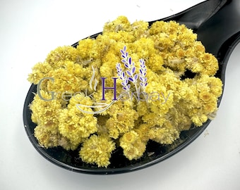 Helichrysum Immortelle Everlasting Flower Loose Herbal Tea - Helichrysum Italicum | Superior Quality Herbs & Spices