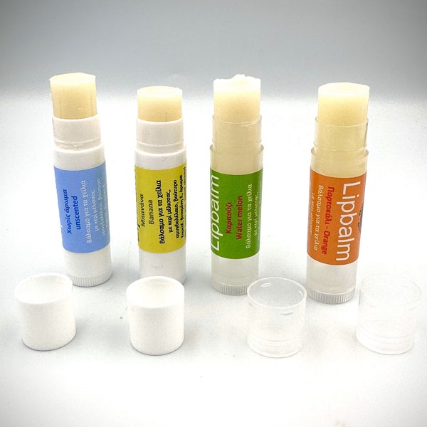 100% handgemachte natürliche Lippenbalsam Tube - Lippenbalsam Tube 5ml - Handgemachter Lippenbalsam mit natürlichem Bienenwachs