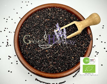 100% Organic Black Quinoa Seeds - Chenopodium Quinoa - Superior Quality Superfood&Seeds {Certified Bio Product}
