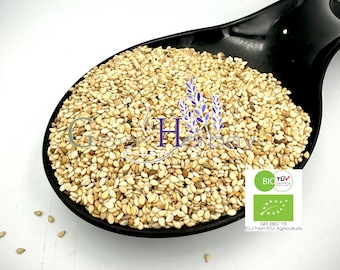 100% Organic Sesame Seeds - Sesamum indicum - Superior Quality Herbs&Seeds {Certified Bio Product}