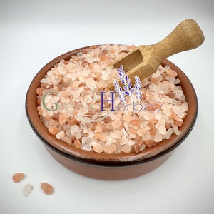 Roca de grado grueso de sal del Himalaya - Cristales gruesos de sal rosa - Especias de calidad superior