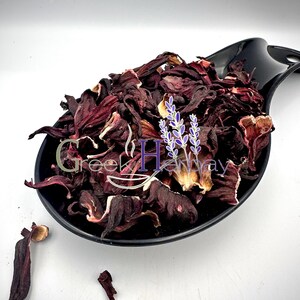 Hibiscus Dried Flowers Loose Herbal Tea - Hibiscus Sabdariffa - Superior Quality Herbs