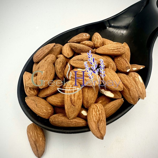 100% Raw Greek Almonds Nuts (Unroasted-Unsalted) Superior Quality Nuts & Seeds