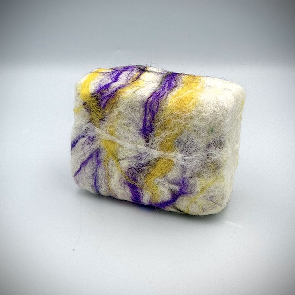 100% Handmade Natural Felted Soap Bar (sheep's wool) With Olive Oil Herbal Felted Soap Body&Face Scrub