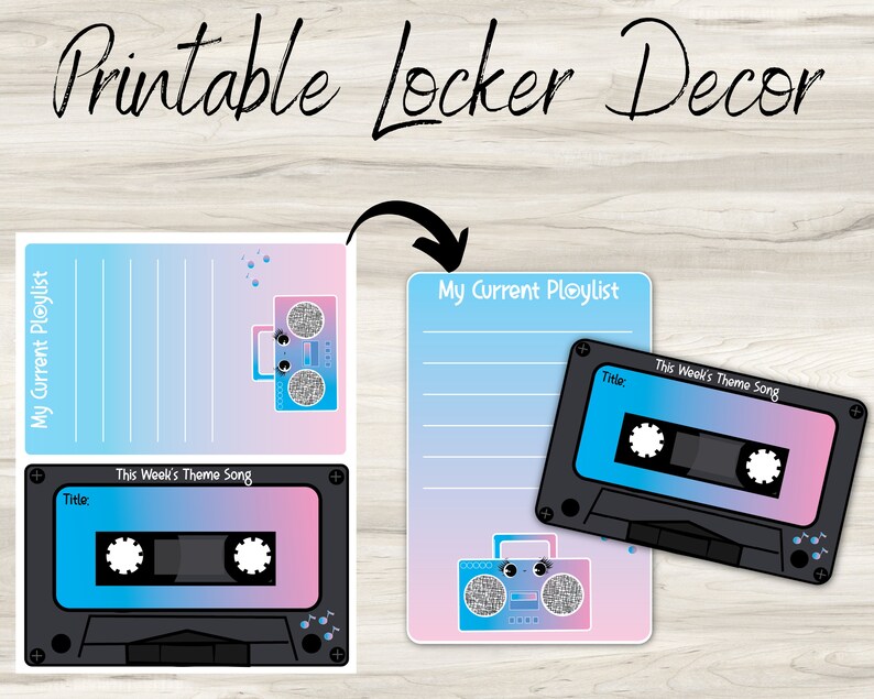 Printable Locker Decor Locker Decorations | Etsy