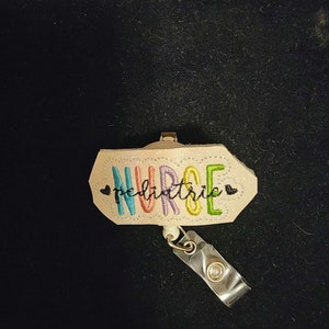 Pediatric nurse badge holders