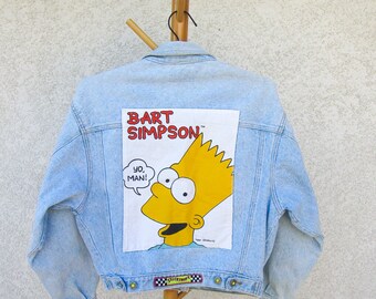 bart simpson denim jacket