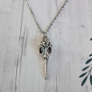 Ginger Snaps Movie Bird Skull Necklace Crow Pendant Goth 