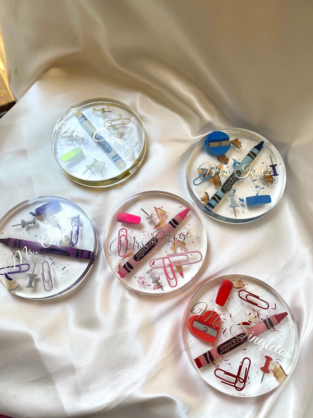 Teacher Coasters, Resin Coasters, Gifts for Teachers, Teacher