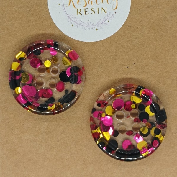 MADE TO ORDER "Pink Tux" buttons 22mm