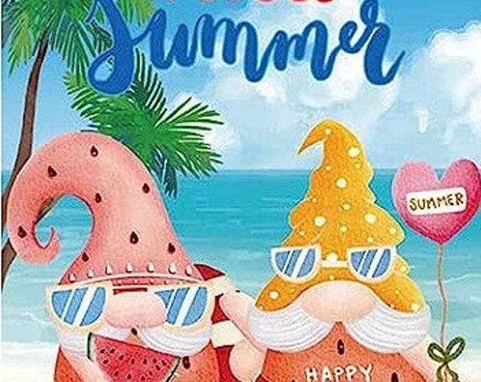 Happy Summer Full Drill Diamond Painting Kit (12" x 16")