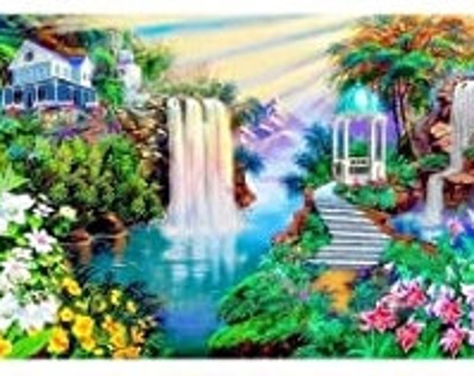 Beautiful Waterfalls Full Drill Round Diamond Painting Kit (12 X 16)