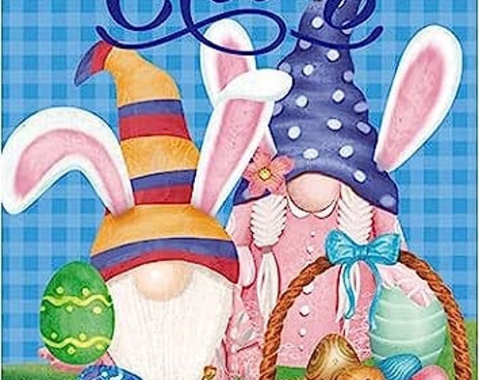 Happy Easter Gnome Full Drill Diamond Painting Kit (12 " X 16")