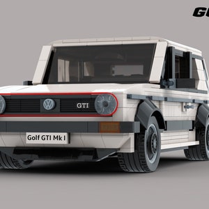 MOC Volkswagen Golf MK1 GTI (White Edition) Building Instructions