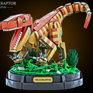 MOC-Velociraptor Statue Building Instructions