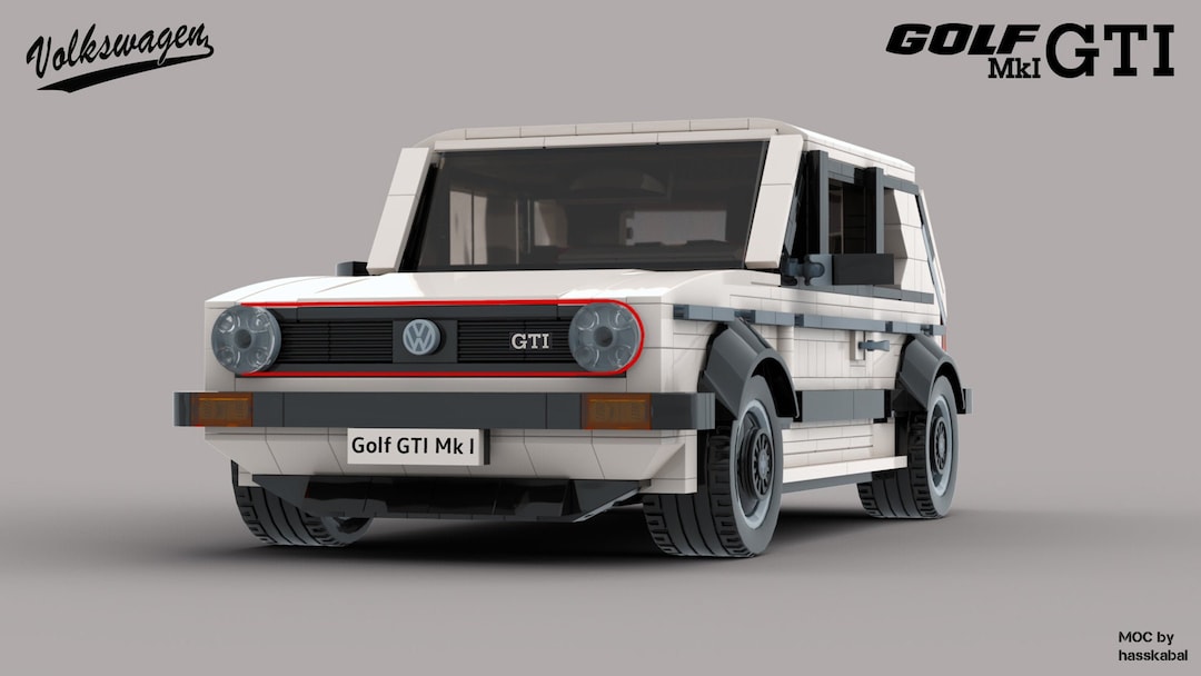MOC Volkswagen Golf MK1 GTI (white Edition) Building Instructions