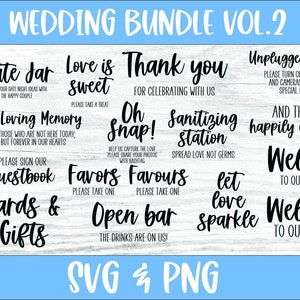 Wedding SVG Bundle, Wedding Sign Svg, Wedding Sign Svg Bundle, Mr and Mrs Svg, Bride and Groom Svg, Welcome To Our Wedding Svg, Favors SVG