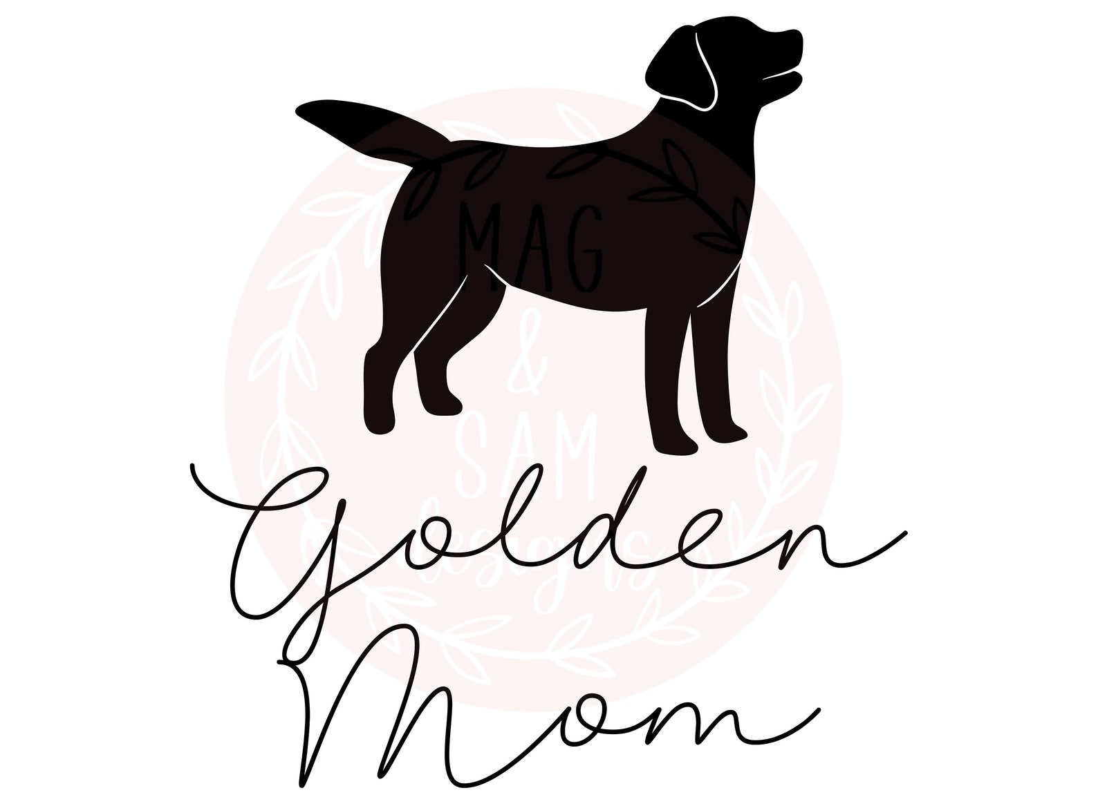 Golden mom SVG Golden retriever Svg Golden retriever | Etsy