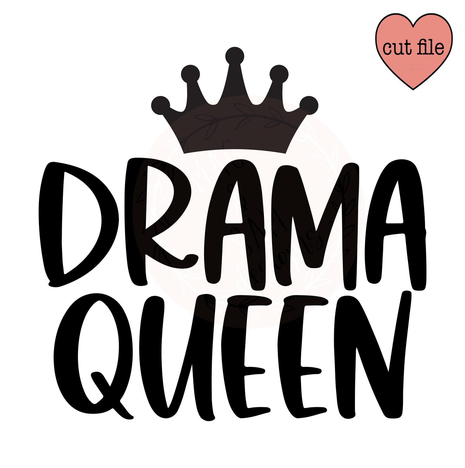 Drama queen SVG Drama Queen Cut File SVG baby onesie baby Etsy