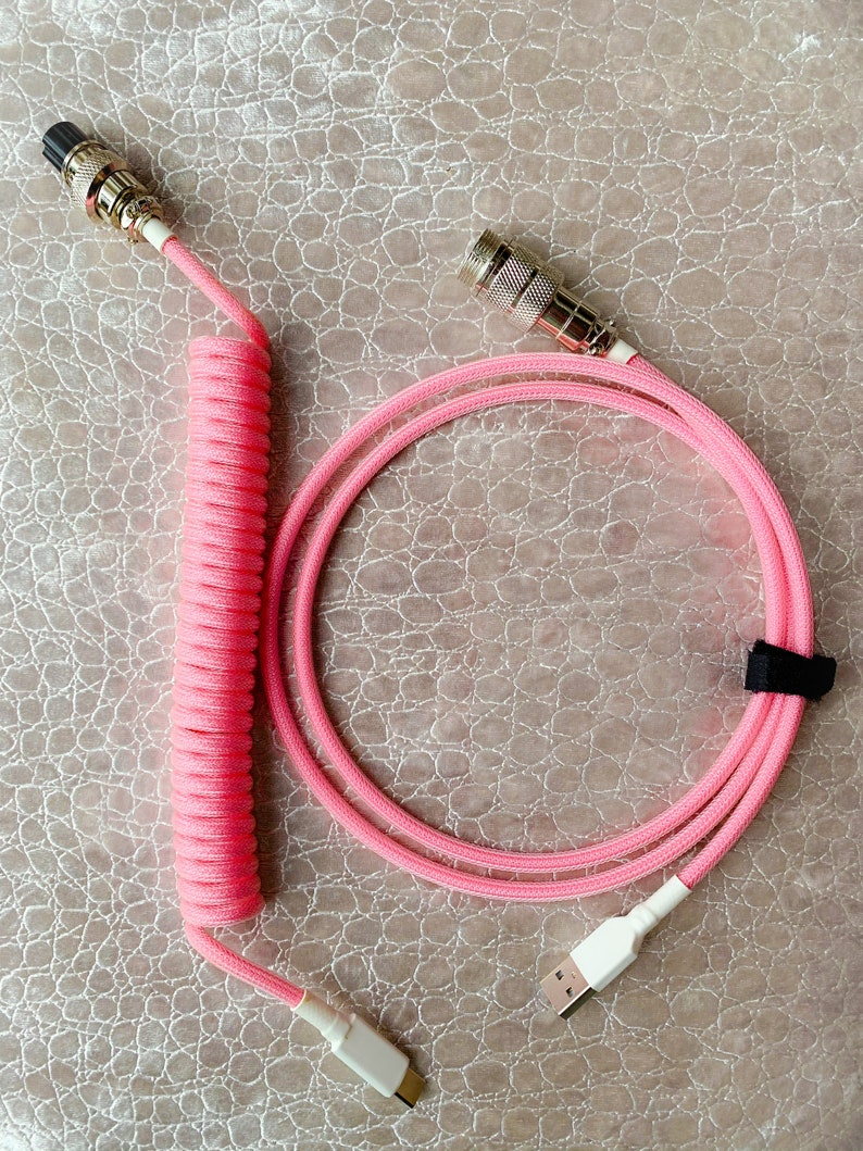 PINK CABLE GX16 Silver Keyboard cable