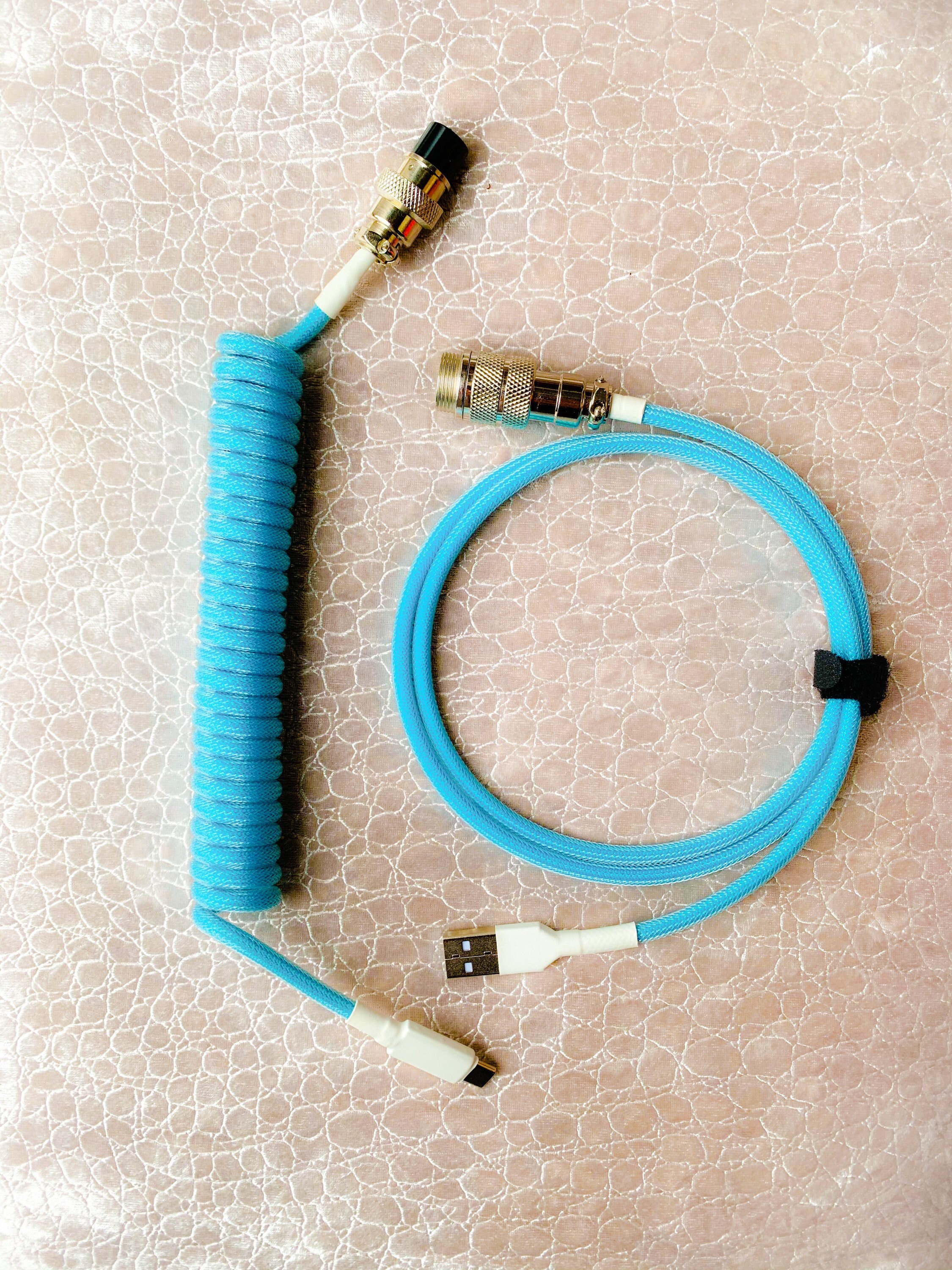 PINK CABLE GX16 Silver Keyboard cable
