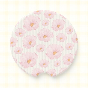 Car Coasters, Cute Car Coasters, Cup Holder Coaster, Floral Cup Coaster, Floral Car Coaster, Car Accessories, Coastal