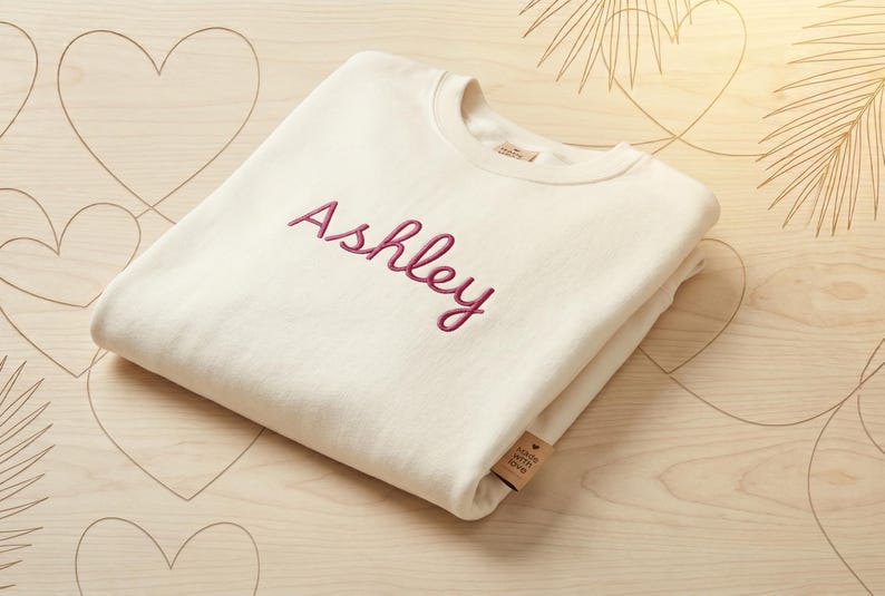 Villa Bombshell de Island Love / Sudadera con cuello redondo y nombre personalizado, top informal con monograma imagen 4