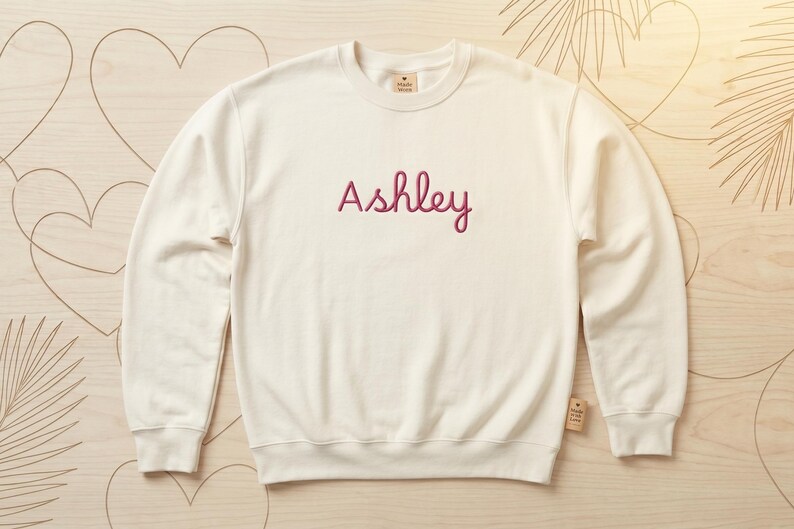 Villa Bombshell de Island Love / Sudadera con cuello redondo y nombre personalizado, top informal con monograma imagen 3