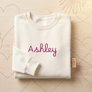 Villa Bombshell de Island Love / Sudadera con cuello redondo y nombre personalizado, top informal con monograma imagen 1